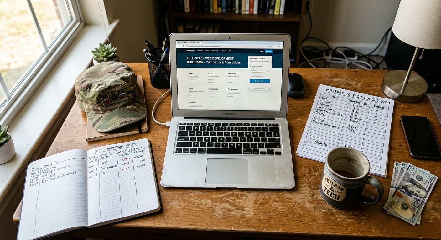 How Veterans Should Budget a Military-to-Tech Transition Before the First Job Offer in 2026 hero image