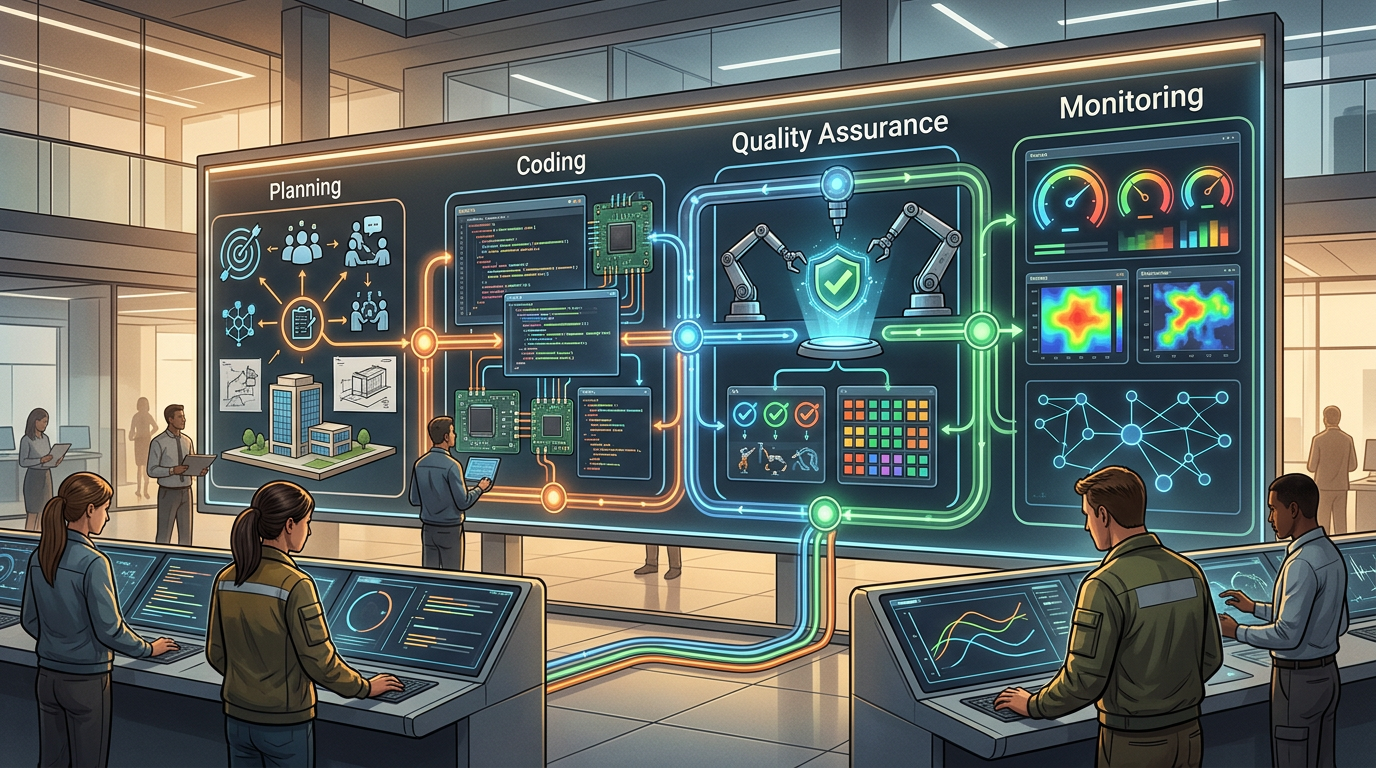 The integrated AI development workflow from coding to deployment