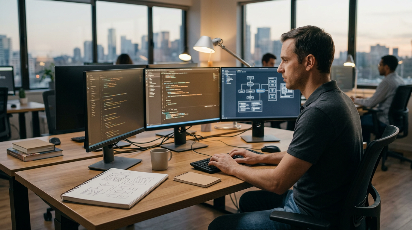 Terminal window showing Claude Code reading a full project codebase and making multi-file edits