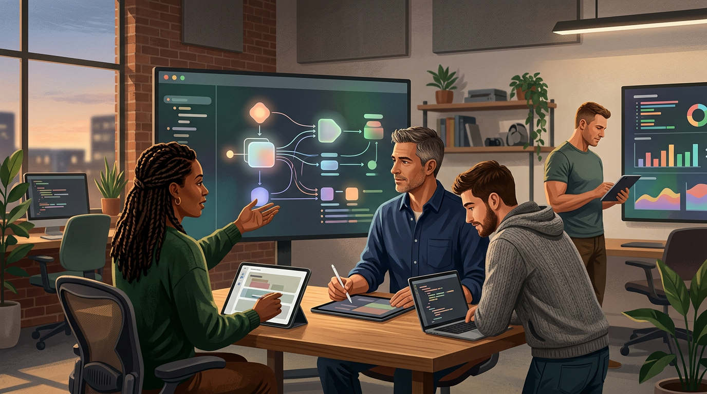 Side-by-side comparison of traditional manual coding workflow versus Claude Code assisted development