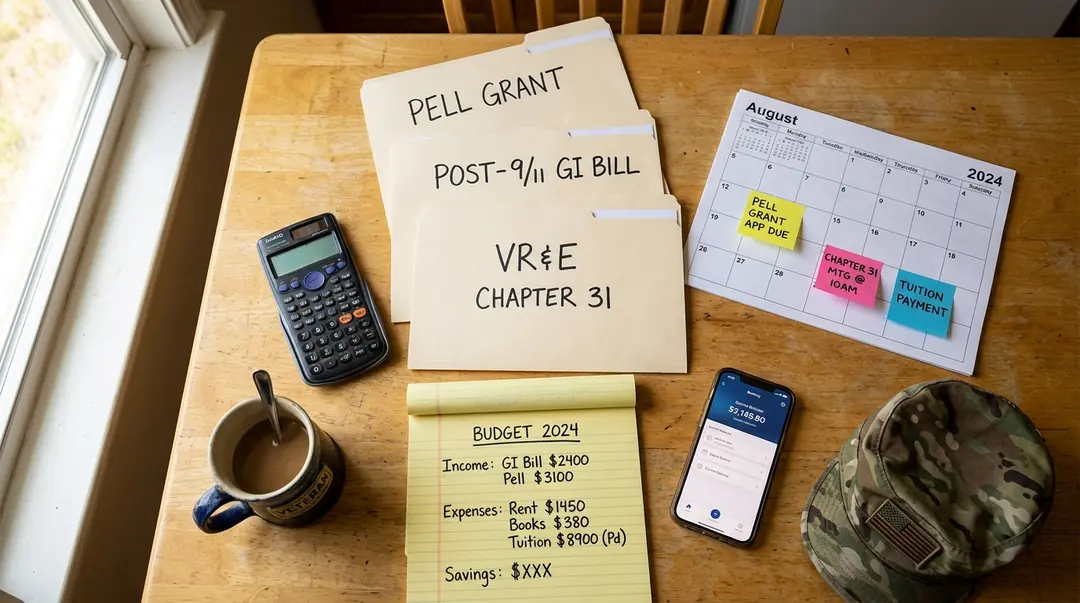 How Veterans Should Stack Pell Grants, the GI Bill, and VR&E in 2026 Without Budgeting the Same Dollar Twice hero image