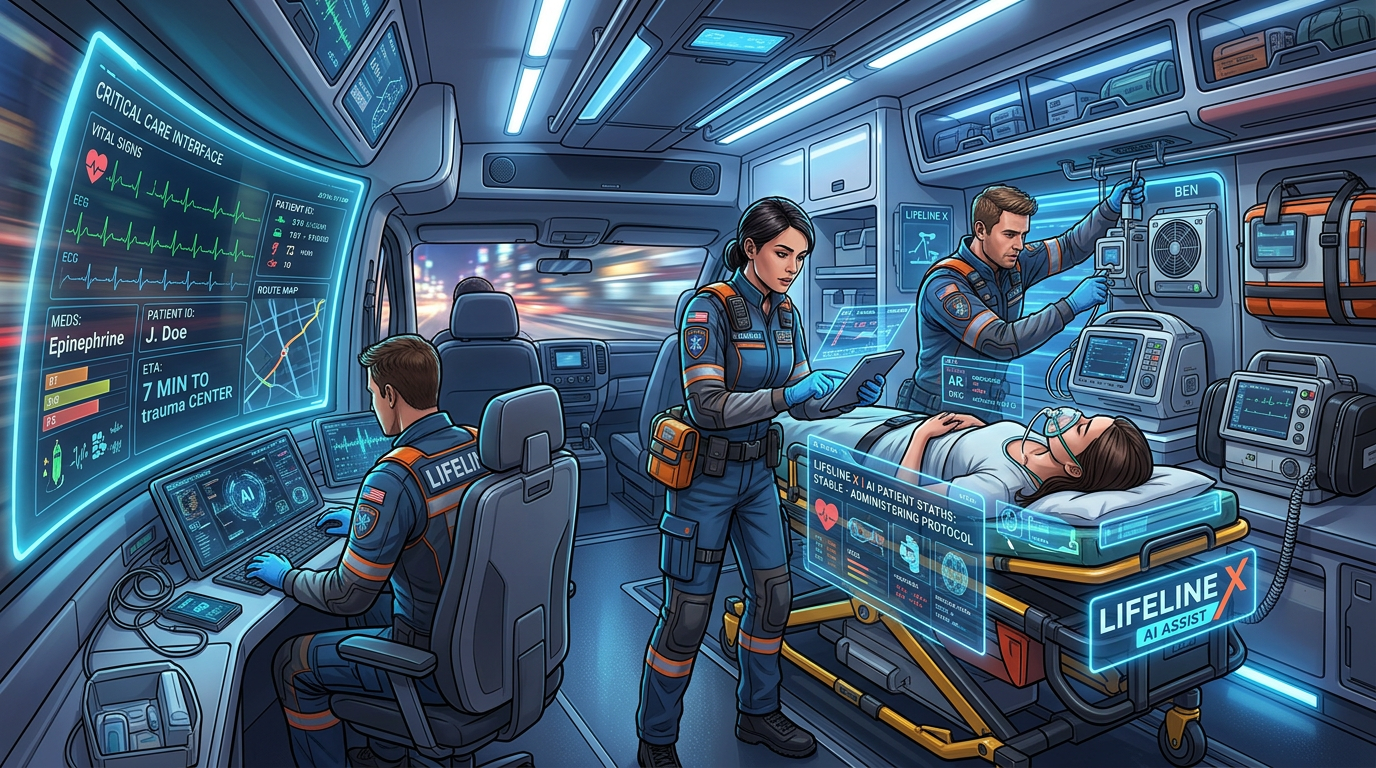 LifeLine X AI-powered ambulance concept