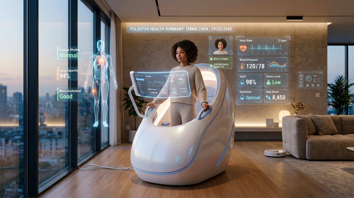 PulsePod portable health scanning device