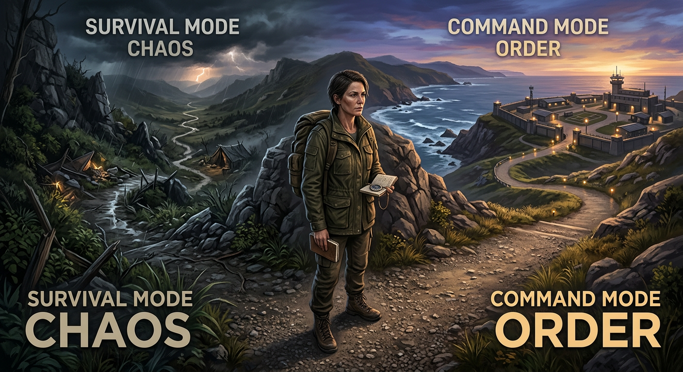 A veteran at a crossroads between survival mode chaos and command mode order