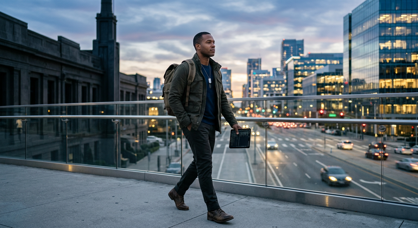 Veteran transitioning from military service to tech career