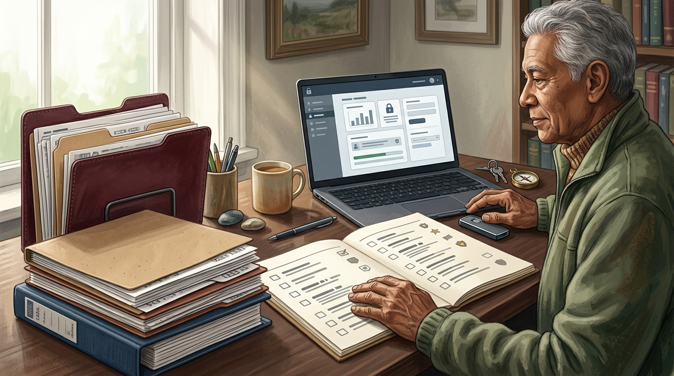 Veteran using trusted accredited support and a clear claim tracking checklist