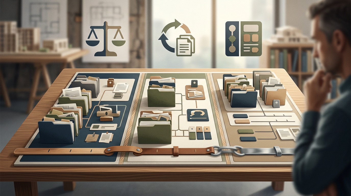 Veteran organizing appeal timeline with evidence binder and digital dashboard